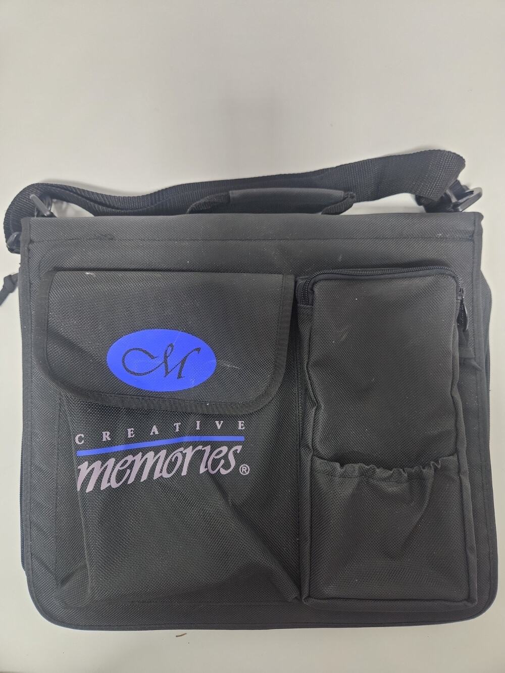 Creative Memories Scrapbooking Organizer Tote Carry Bag Black w/ Shoulder Strap